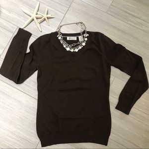🏌️‍♀️Greg Norman dreamy chocolate brown v-neck